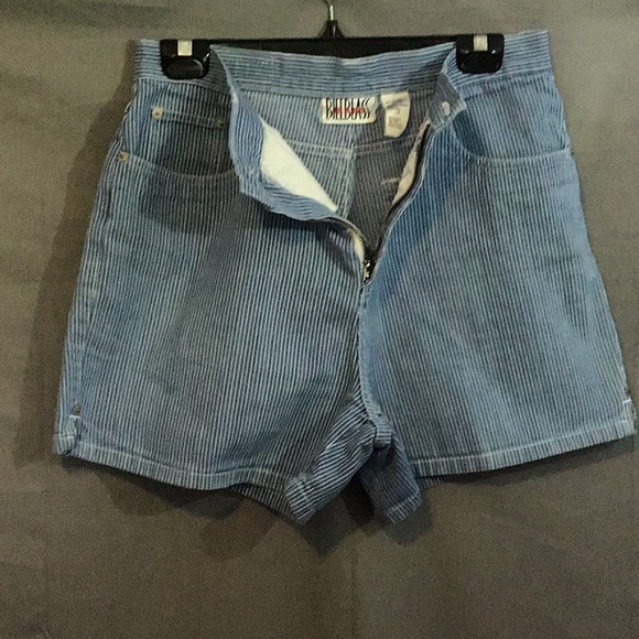 BILL BLASS JEANS,  shorts, sz 10 blue & white - Picture 1 of 8